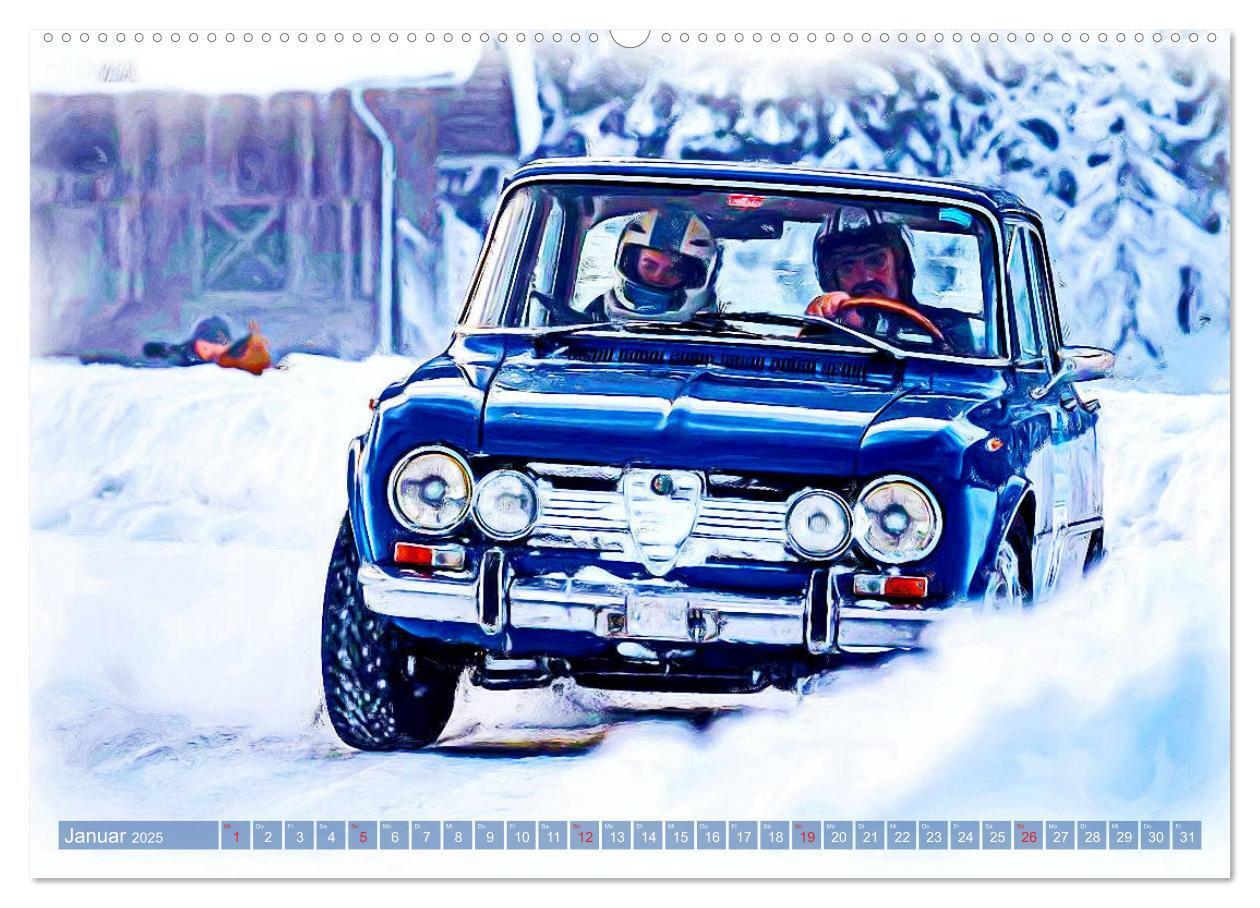 Bild: 9783435233007 | Rallye-Klassiker auf Eis (Wandkalender 2025 DIN A2 quer), CALVENDO...