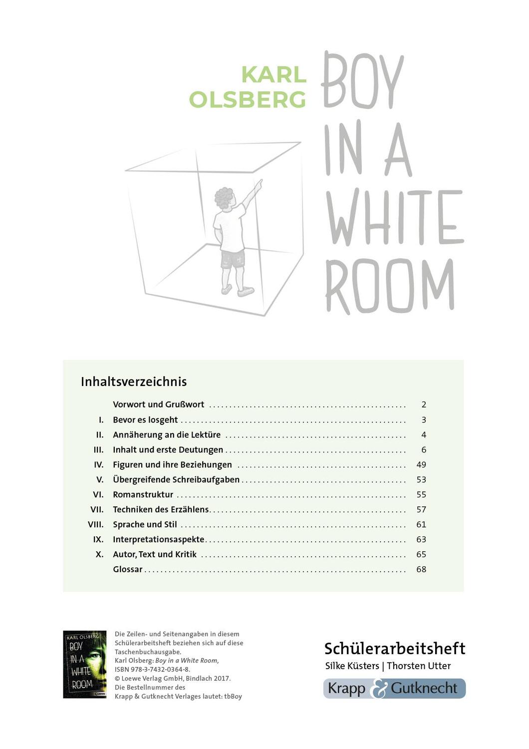 Bild: 9783946482741 | Boy in a White Room - Schülerarbeitsheft. Saaland | Küsters (u. a.)