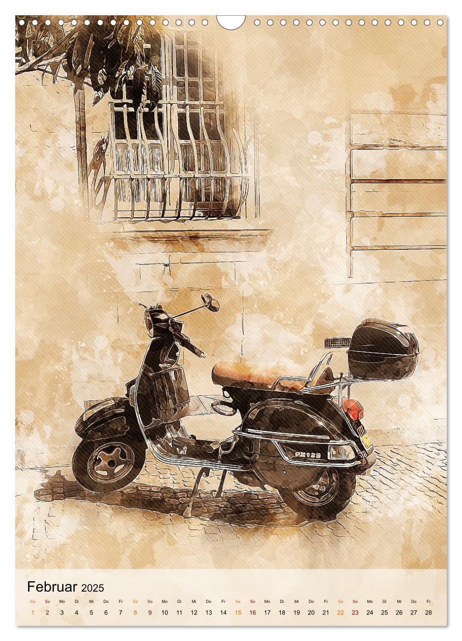 Bild: 9783435930906 | Motorroller - Vespa Galerie (Wandkalender 2025 DIN A3 hoch),...