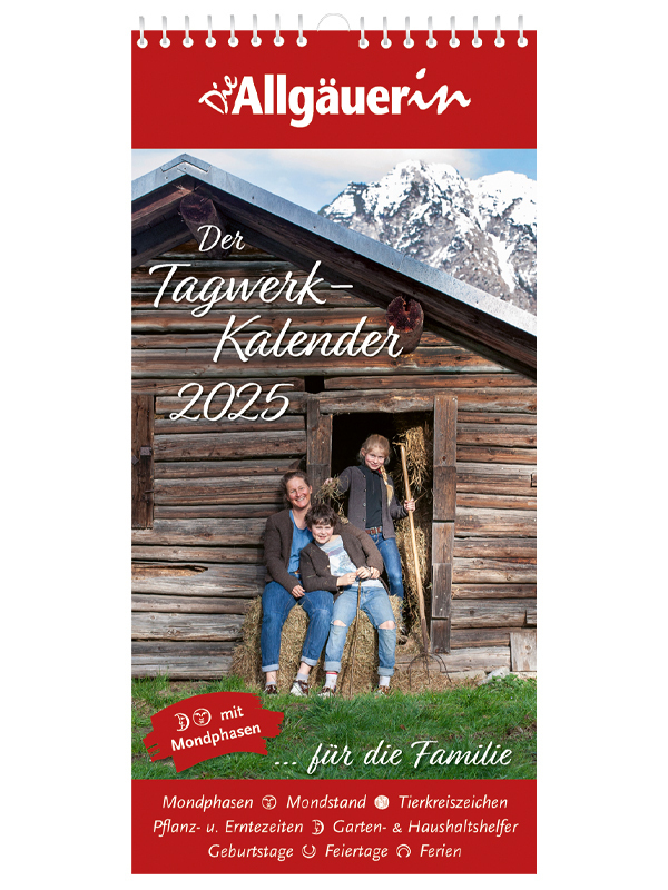 Cover: 9783985160600 | Tagwerkkalender 2025 | Die Allgäuerin | AVA-Verlag Allgäu GmbH | 14 S.