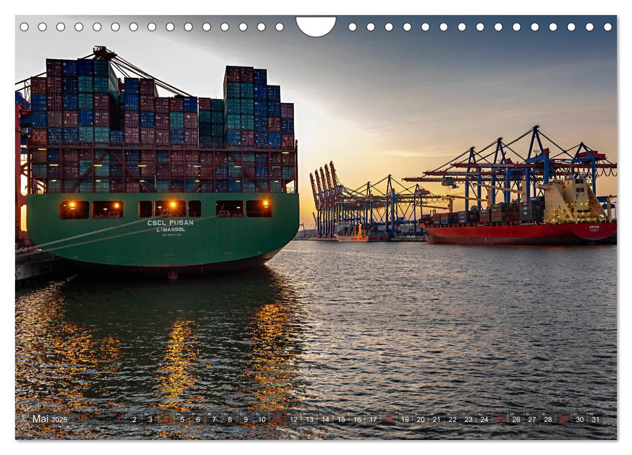 Bild: 9783435293902 | Hamburg Hafen (Wandkalender 2025 DIN A4 quer), CALVENDO Monatskalender