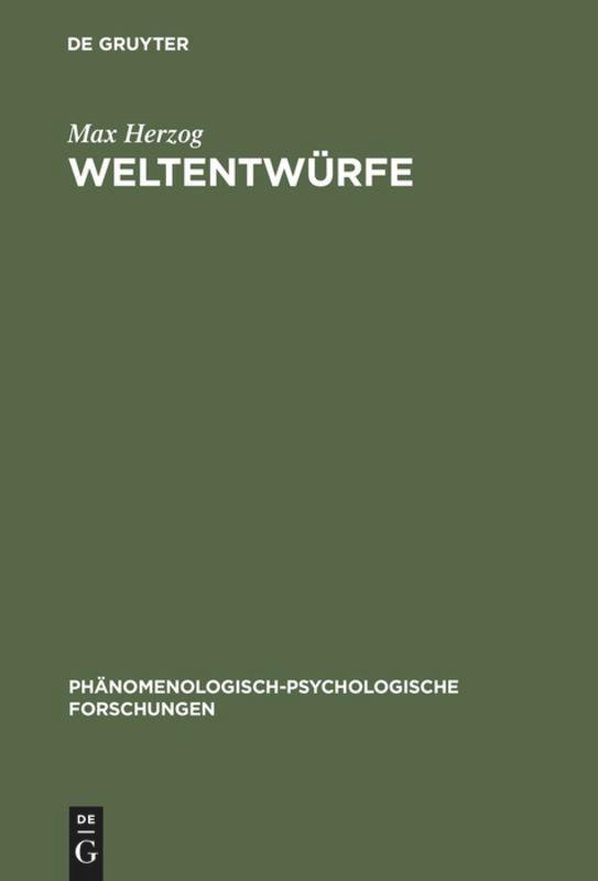 Cover: 9783110142136 | Weltentwürfe | Ludwig Binswangers phänomenologische Psychologie | Buch