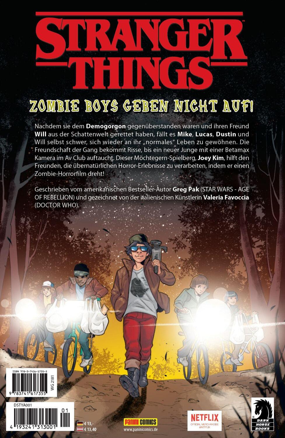Rückseite: 9783741617355 | Stranger Things Comics: Zombie Boys | Greg Pak (u. a.) | Taschenbuch