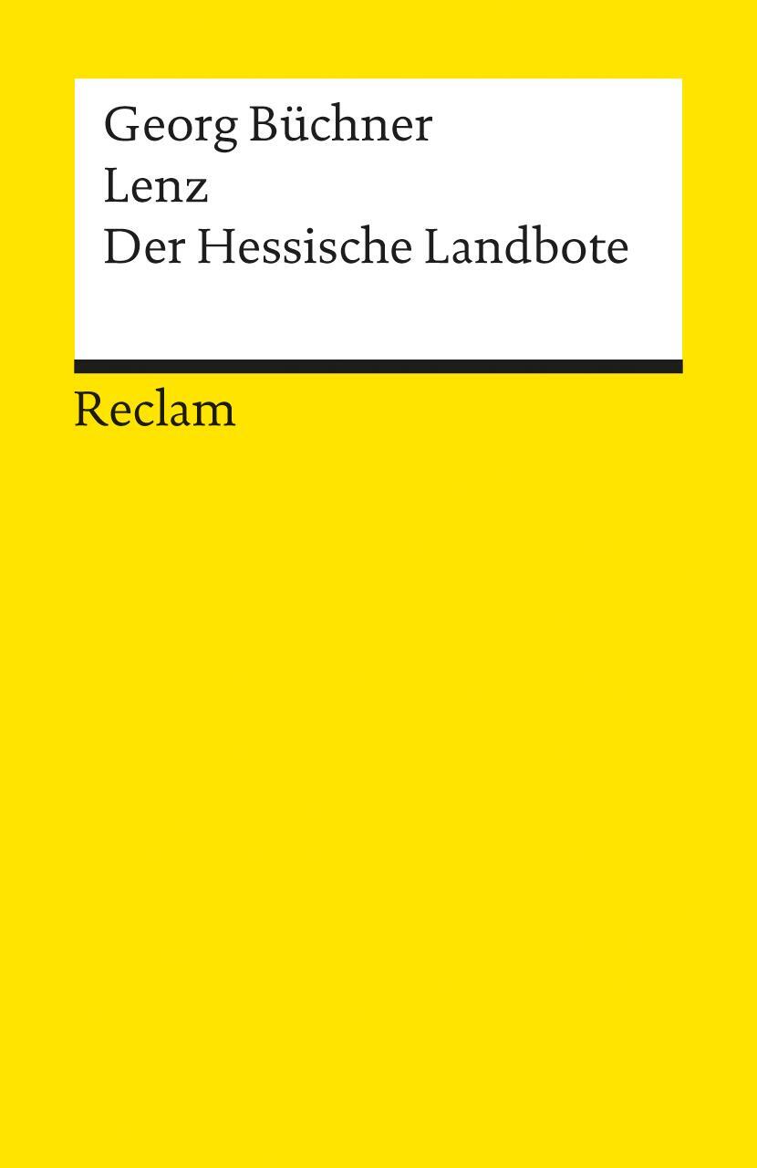 Cover: 9783150079553 | Lenz · Der Hessische Landbote | Georg Büchner | Taschenbuch | Deutsch