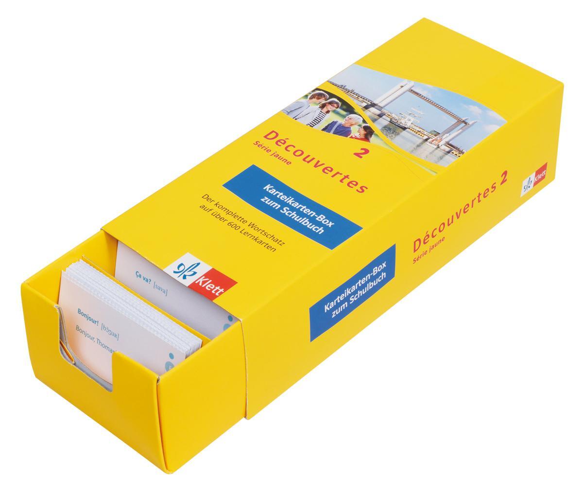 Cover: 9783129240243 | Découvertes Série jaune 2 . Vokabel-Lernbox zum Schulbuch | Box | 2014