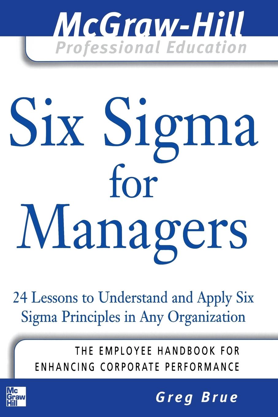 Cover: 9780071455480 | Six Sigma for Managers | Greg Brue | Taschenbuch | Englisch | 2005