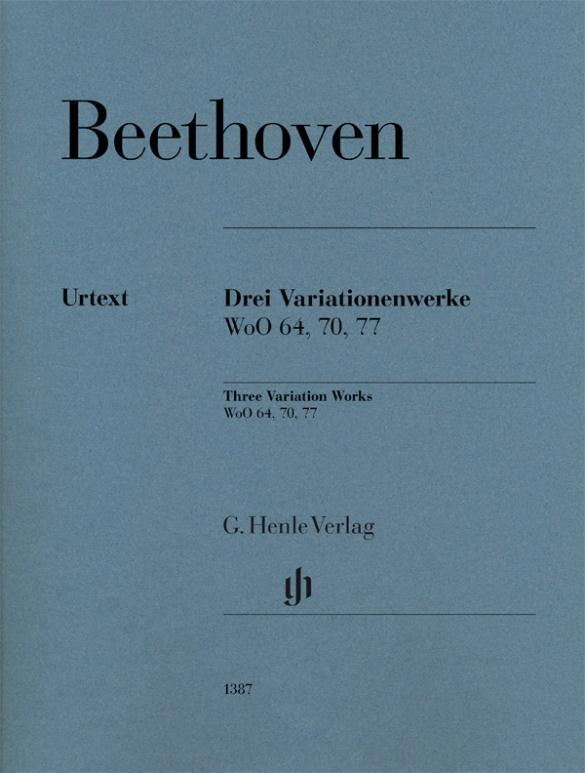 Cover: 9790201813875 | Drei Variationenwerke WoO 64, 70, 77 | Instrumentation: Piano solo