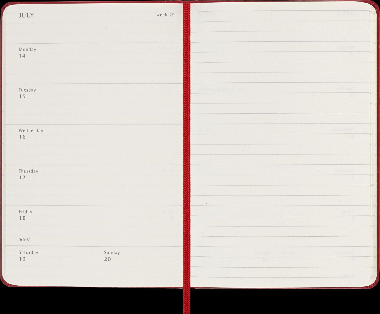 Bild: 8056999270353 | Moleskine 12 Monate Wochen Notizkalender 2025, Pocket/A6, 1 Wo = 1...