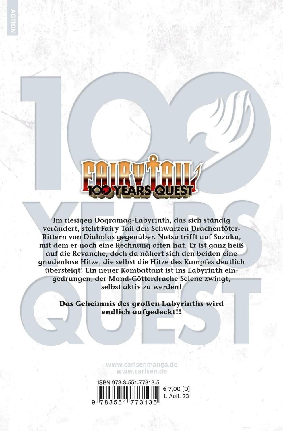 Rückseite: 9783551773135 | Fairy Tail - 100 Years Quest 12 | Hiro Mashima (u. a.) | Taschenbuch