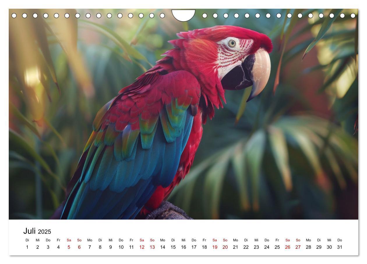 Bild: 9783383795046 | Papageien - Farbenfrohe Paradiesvögel (Wandkalender 2025 DIN A4...