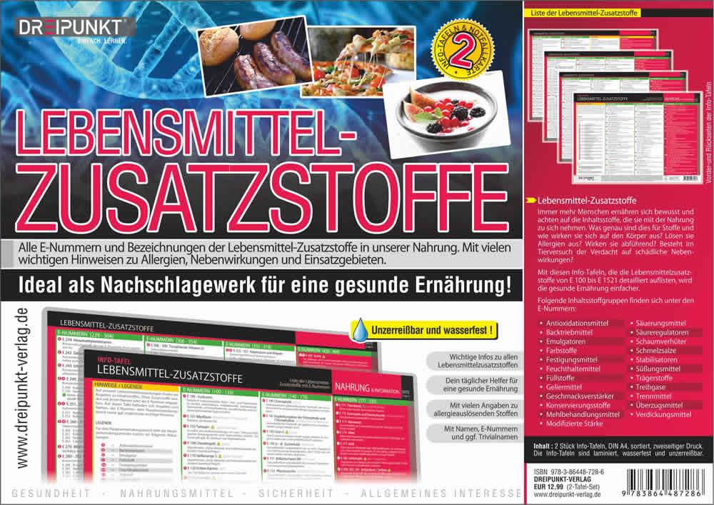 Cover: 9783864487286 | Info-Tafel-Set Lebensmittel-Zusatzstoffe | Schulze Media GmbH | 4 S.