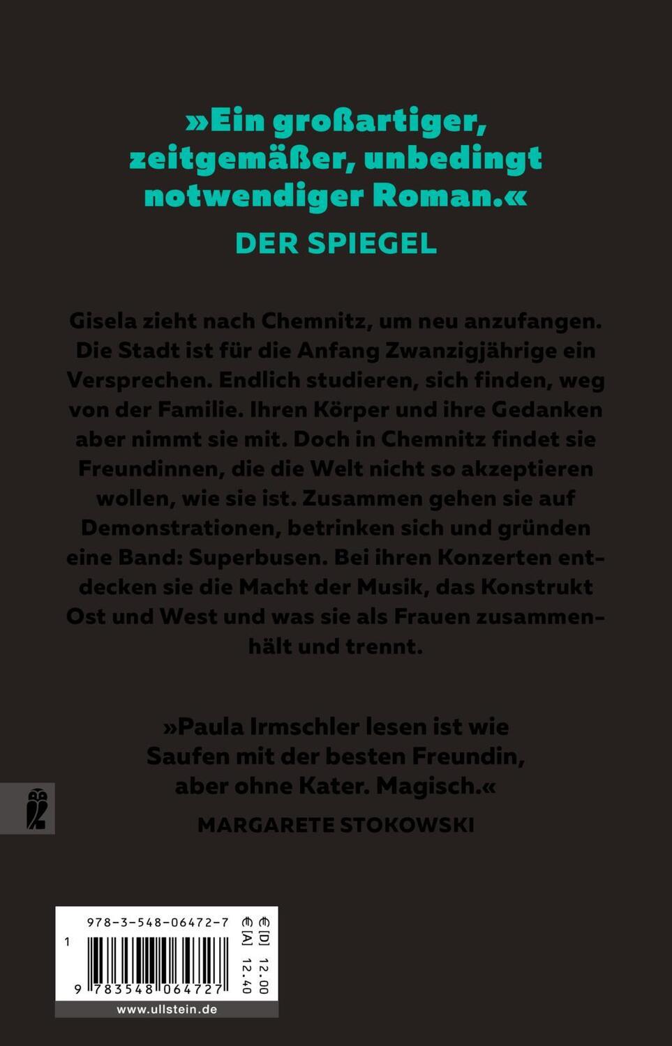 Rückseite: 9783548064727 | Superbusen | Roman | Paula Irmschler | Taschenbuch | Deutsch | 2021