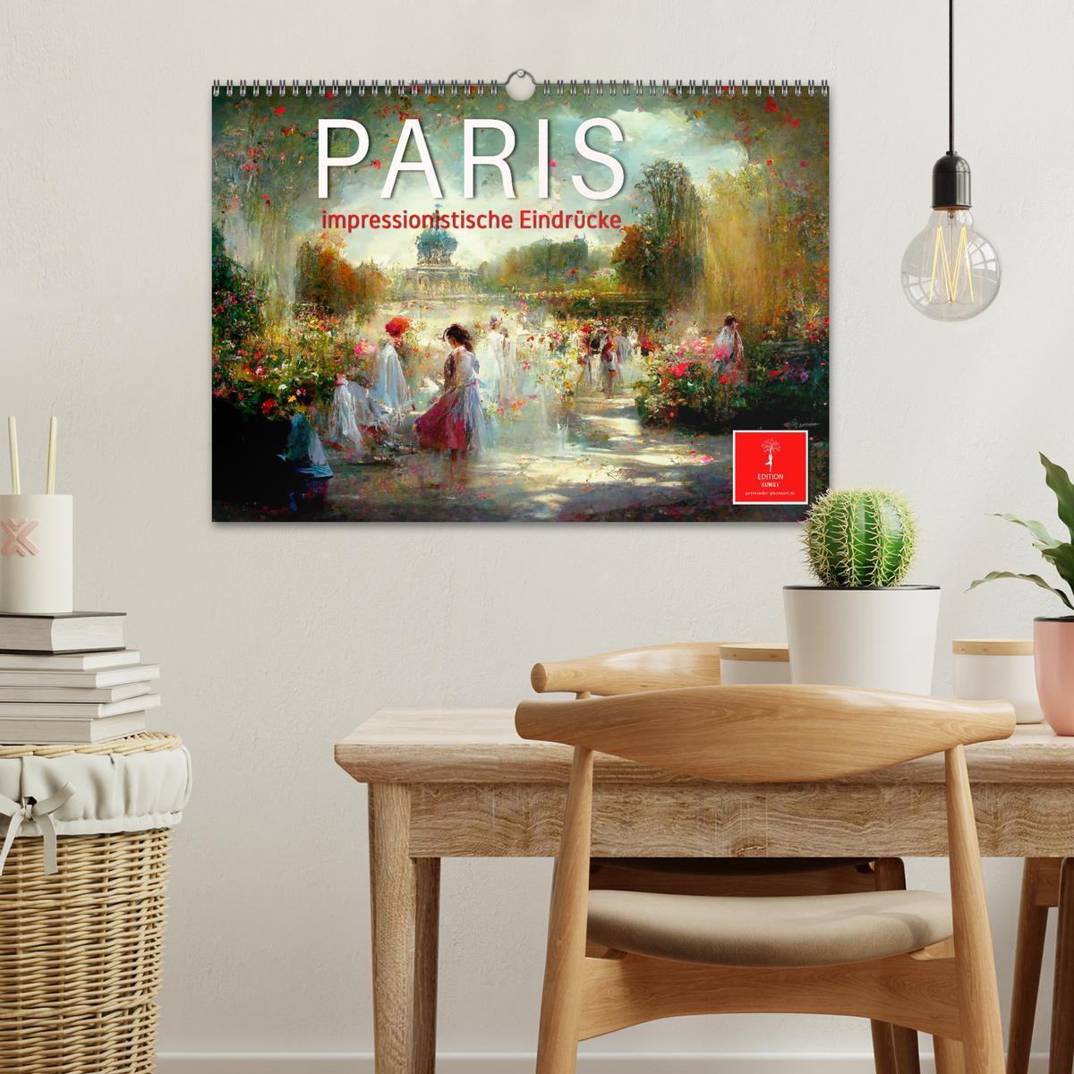 Bild: 9783383915857 | Paris - impressionistische Eindrücke (Wandkalender 2025 DIN A3...