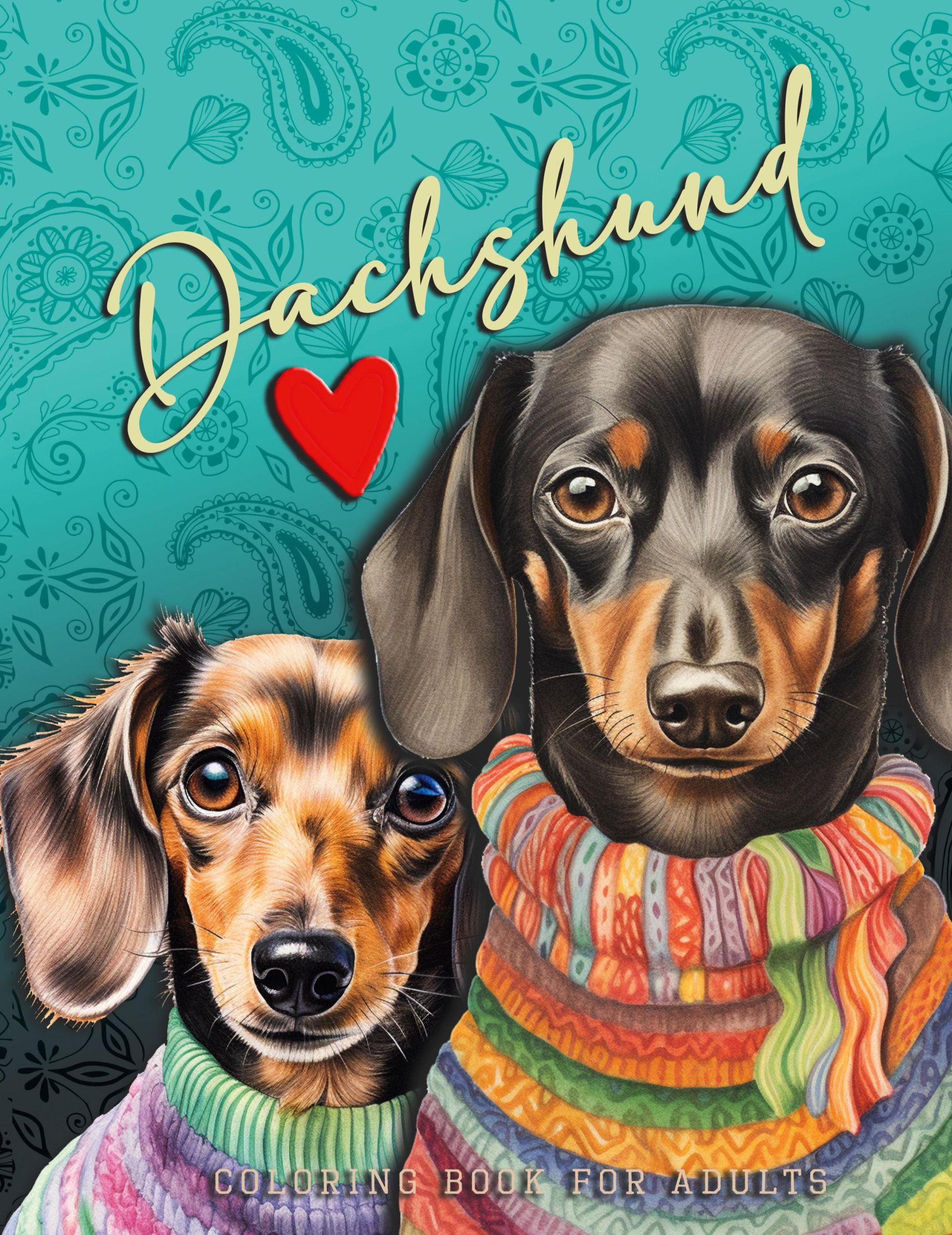 Cover: 9783758416057 | Dachshund Coloring Book for Adults | Monsoon Publishing | Taschenbuch