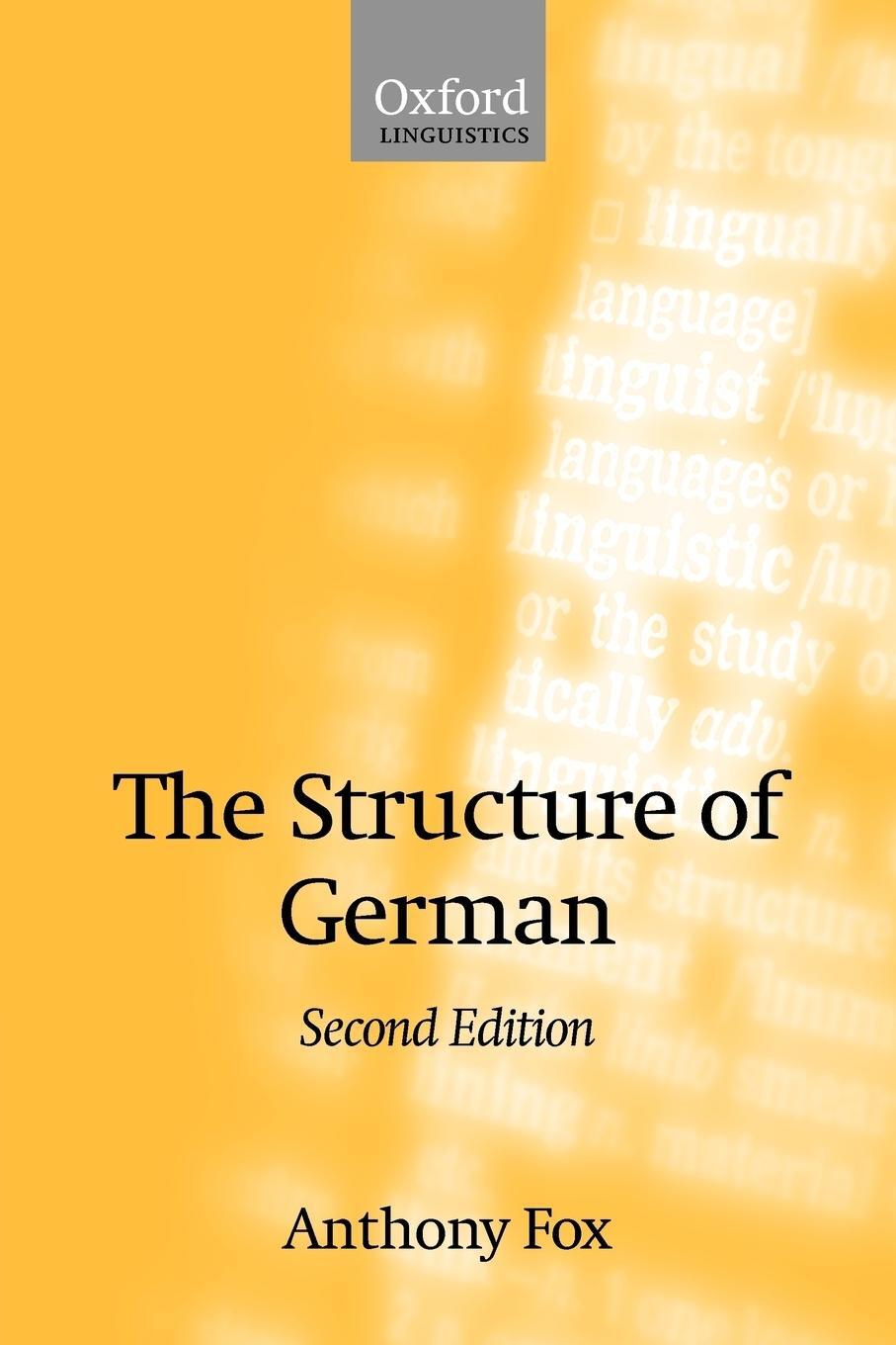 Cover: 9780199273997 | The Structure of German | Anthony Fox | Taschenbuch | Paperback | 2005