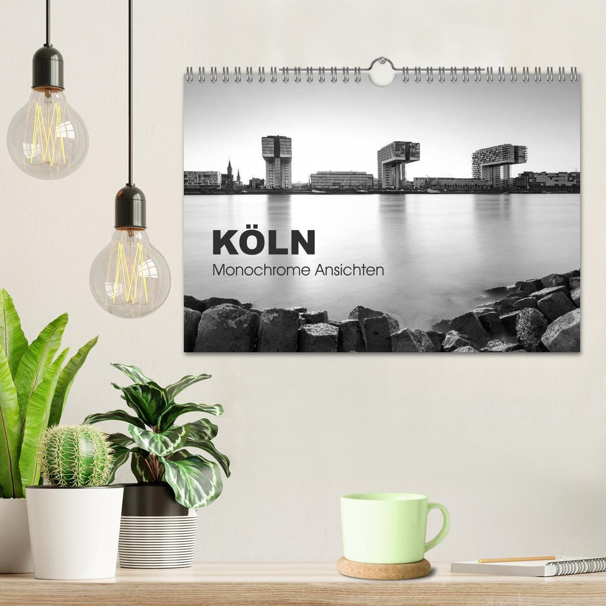 Bild: 9783435557301 | Köln - monochrome Ansichten (Wandkalender 2025 DIN A4 quer),...