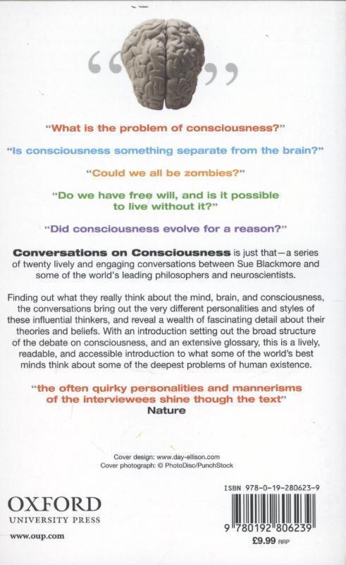 Rückseite: 9780192806239 | Conversations on Consciousness | Susan J Blackmore | Taschenbuch