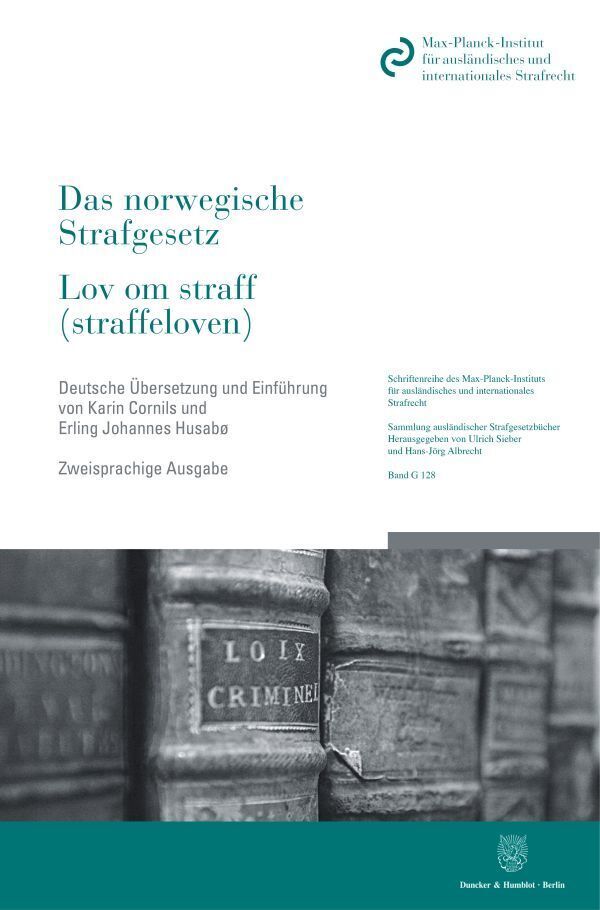 Cover: 9783428184057 | Das norwegische Strafgesetz / Lov om straff (straffeloven). | Buch | X