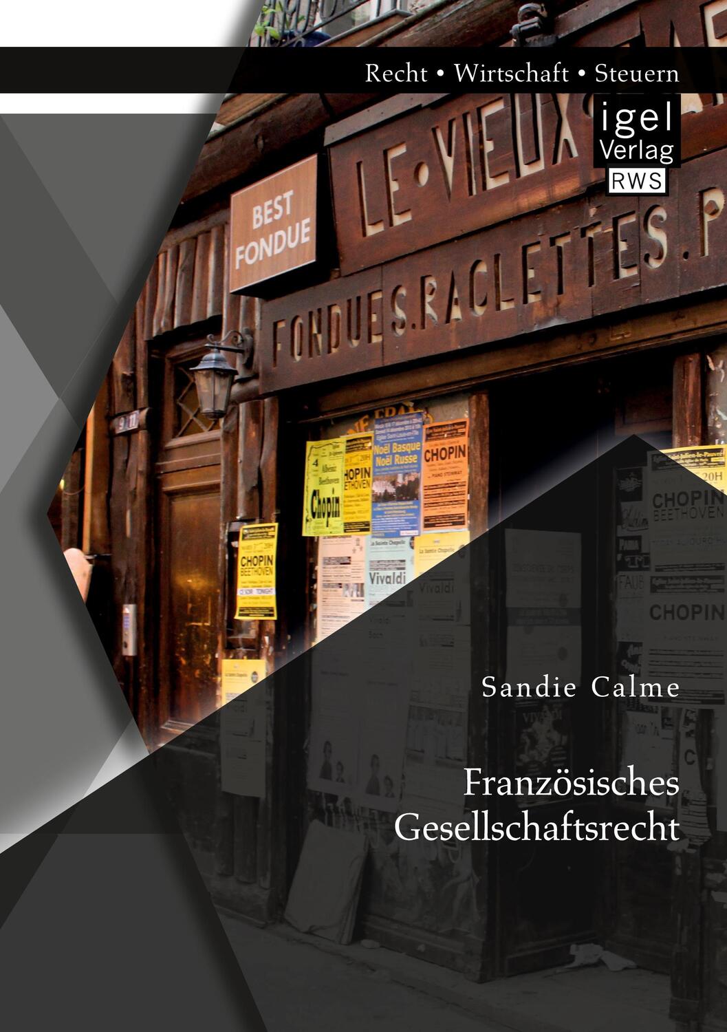 Cover: 9783954853595 | Französisches Gesellschaftsrecht | Sandie Calme | Taschenbuch | 84 S.