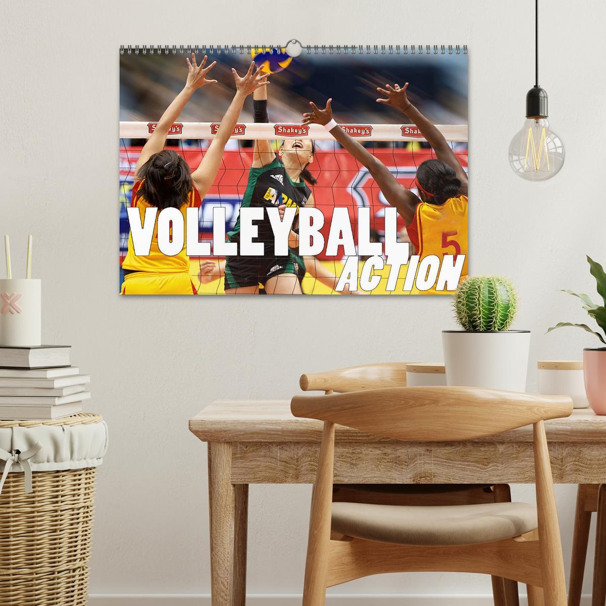 Bild: 9783435420025 | Volleyball Action (Wandkalender 2025 DIN A3 quer), CALVENDO...