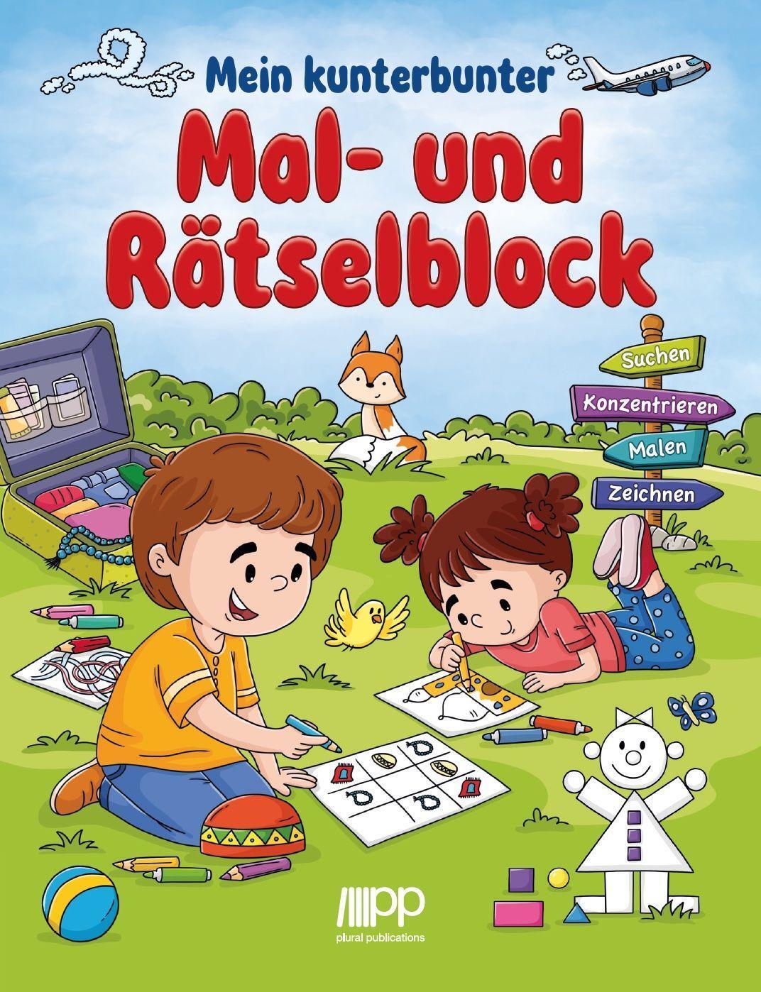 Cover: 9783949982088 | Mein kunterbunter Mal- und Rätselblock | Publications GmbH Plural