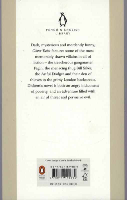 Rückseite: 9780141198880 | Oliver Twist | Charles Dickens | Taschenbuch | Penguin English Library