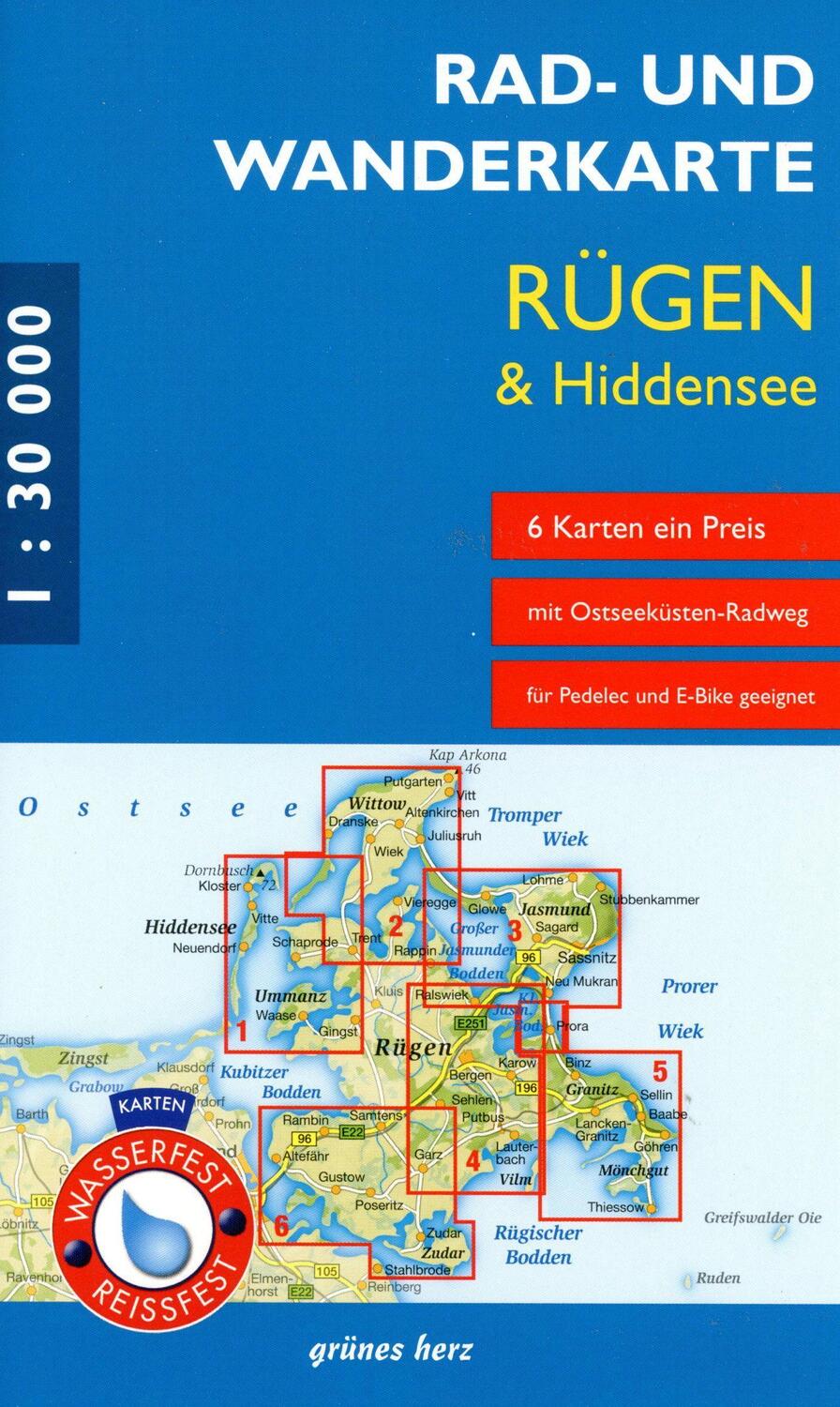 Cover: 9783866362482 | Rad- und Wanderkarten-Set Rügen &amp; Hiddensee | (Land-)Karte | Deutsch