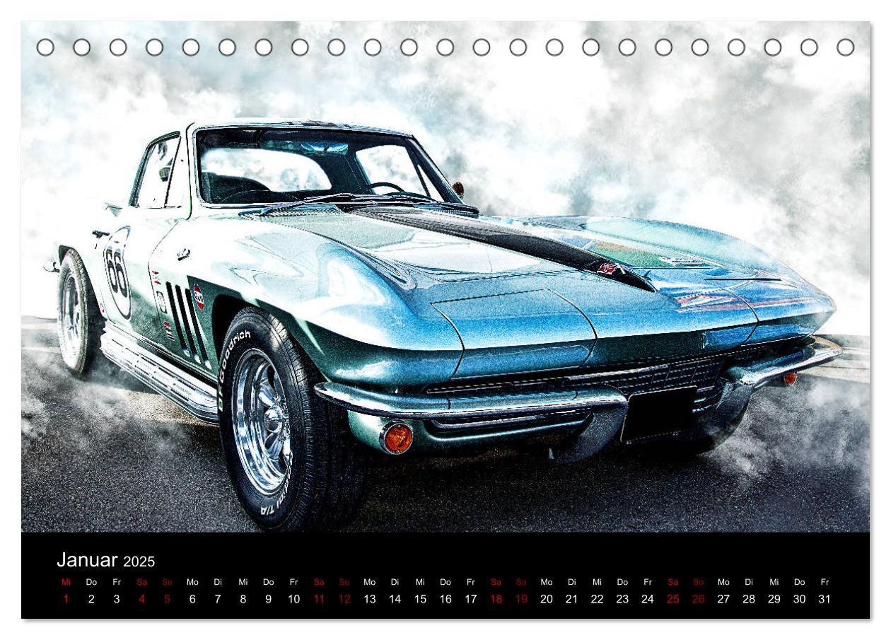 Bild: 9783435397723 | American Automobile (Tischkalender 2025 DIN A5 quer), CALVENDO...