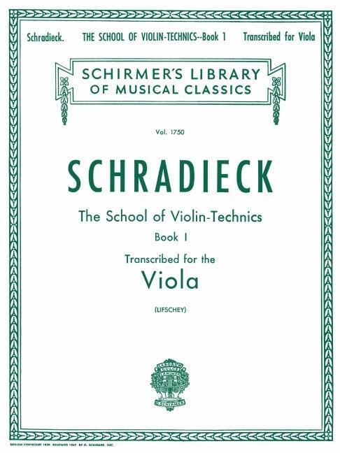 Cover: 9781458426550 | School of Violin Technics, Op. 1 - Book 1: Schirmer Library of...
