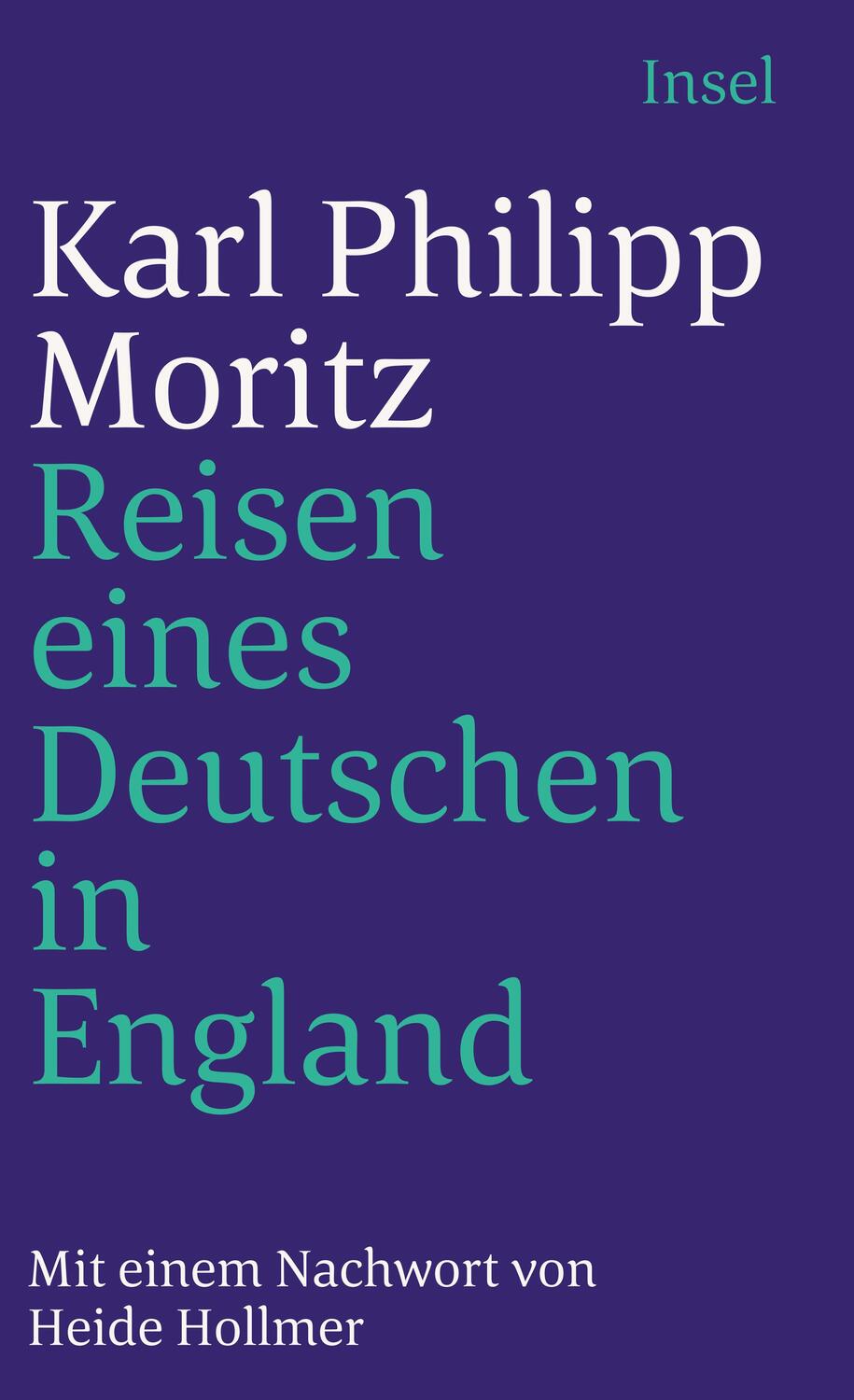 Cover: 9783458343417 | Reisen eines Deutschen in England im Jahr 1782 | Karl Philipp Moritz