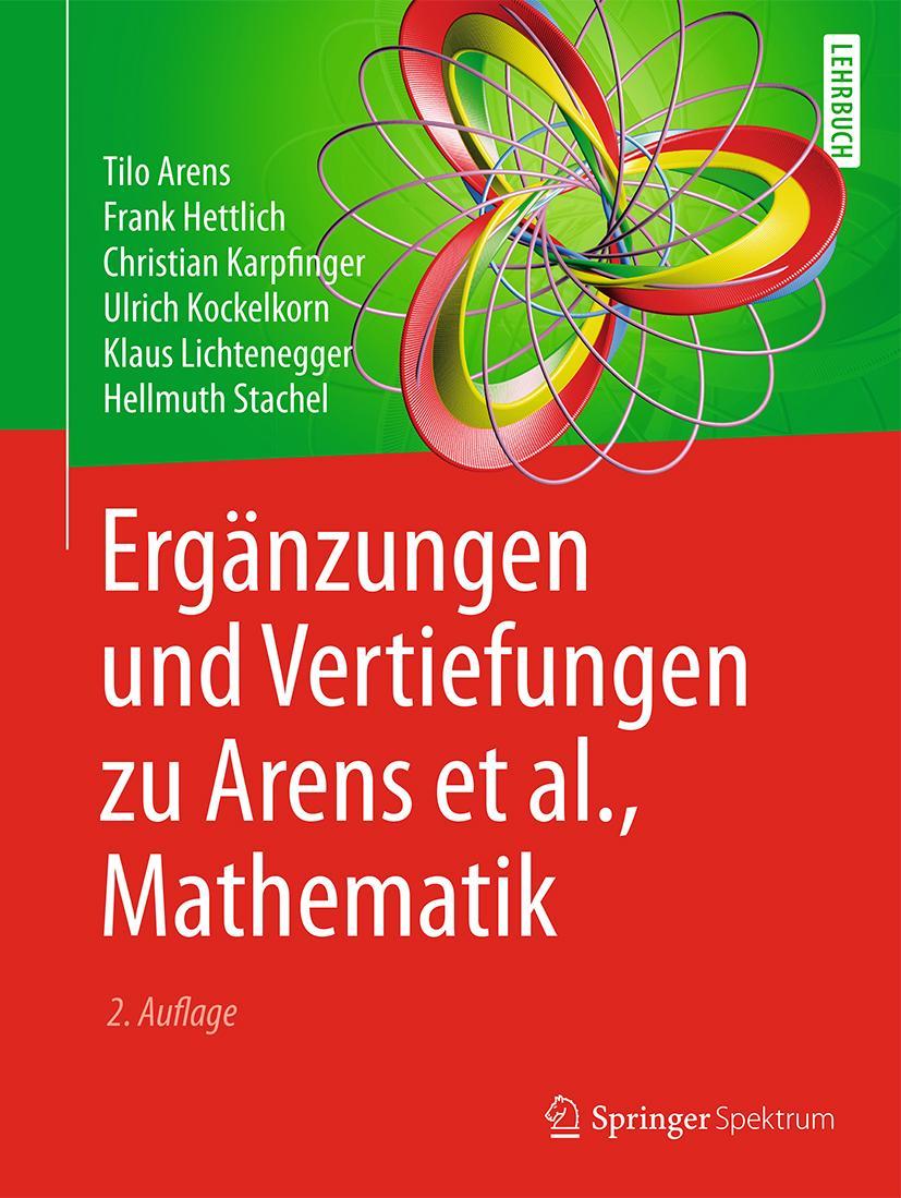 Cover: 9783662535844 | Ergänzungen und Vertiefungen zu Arens et al., Mathematik | Taschenbuch