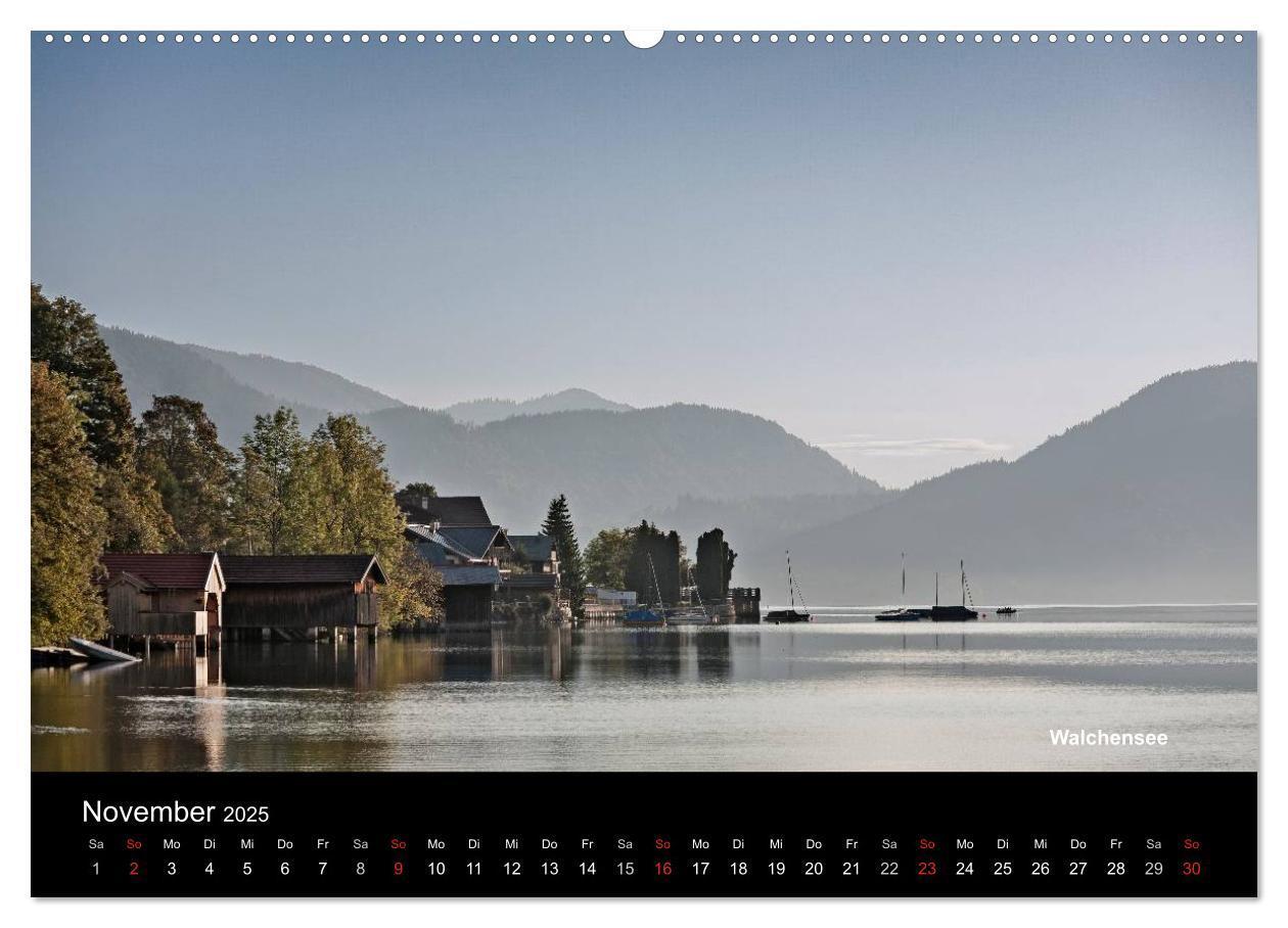 Bild: 9783435719396 | Oberbayerische Seen (Wandkalender 2025 DIN A2 quer), CALVENDO...