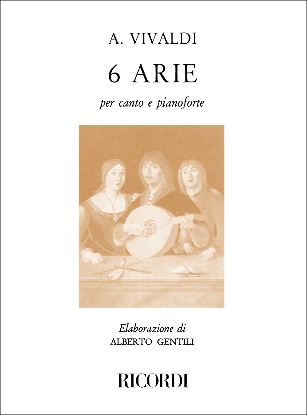 Cover: 9790041243252 | 6 Arie | Antonio Vivaldi | Buch | 1984 | Ricordi | EAN 9790041243252