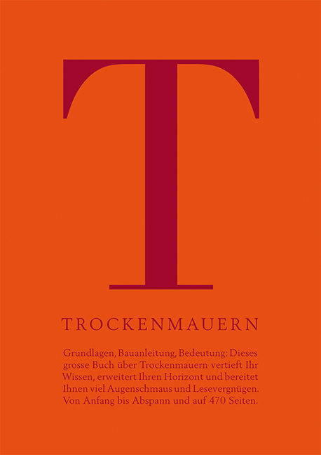 Cover: 9783258079448 | Trockenmauern | Grundlagen, Bauanleitung, Bedeutung | Schweiz | Buch