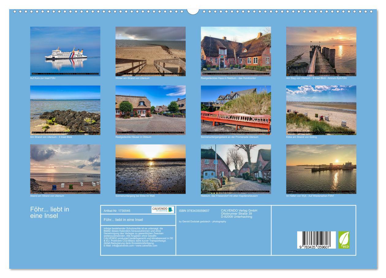 Bild: 9783435059607 | Föhr... liebt in eine Insel (hochwertiger Premium Wandkalender 2025...