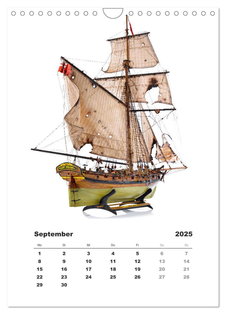 Bild: 9783435961979 | Historische Segelschiffe - Modellbau (Wandkalender 2025 DIN A4...