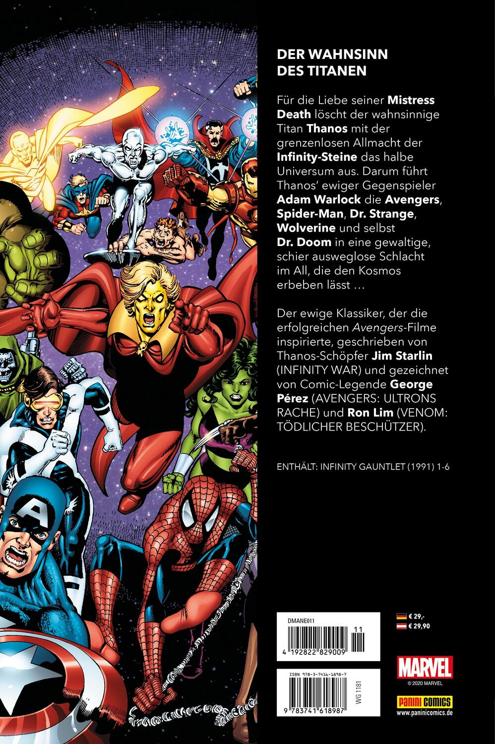 Rückseite: 9783741618987 | Marvel Must-Have: Infinity Gauntlet | Jim Starlin (u. a.) | Buch