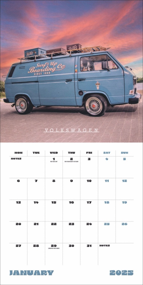 Bild: 9783840196799 | Camper Vans Broschurkalender 2025 | Kalender | 28 S. | Englisch | 2025