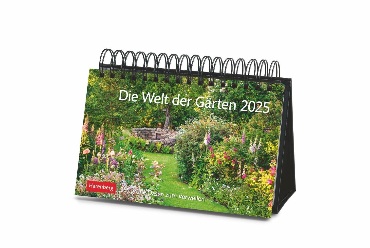 Cover: 9783840034411 | Die Welt der Gärten Premiumkalender 2025 - 365 grüne Oasen zum...
