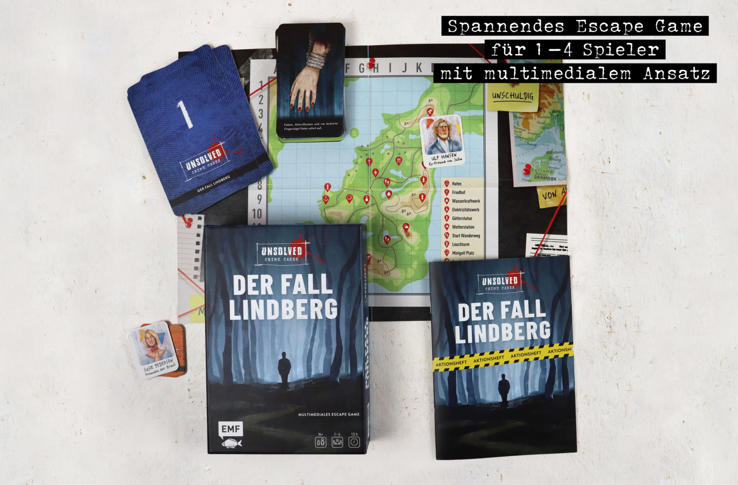 Bild: 4260478341494 | Krimi-Spielebox: Unsolved Crime Cases - Der Fall Lindberg | GmbH