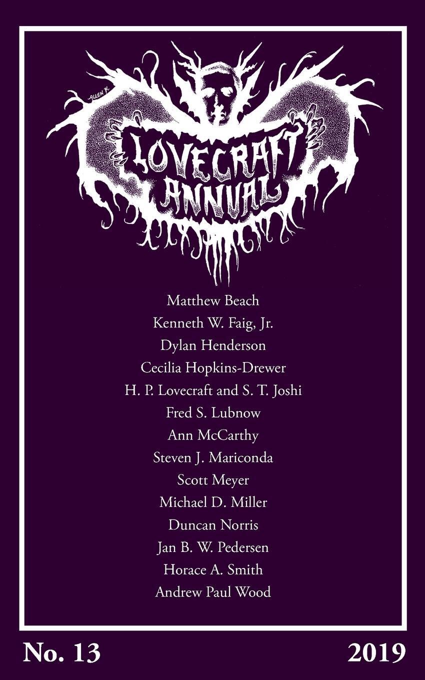 Cover: 9781614982845 | Lovecraft Annual No. 13 (2019) | S. T. Joshi | Taschenbuch | Paperback