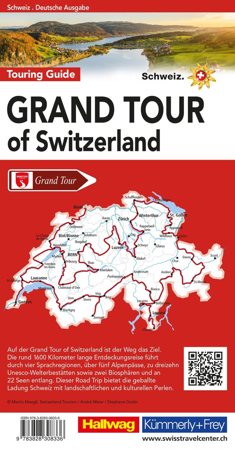 Rückseite: 9783828308336 | Hallwag Reiseführer Grand Tour of Switzerland Touring Guide,...