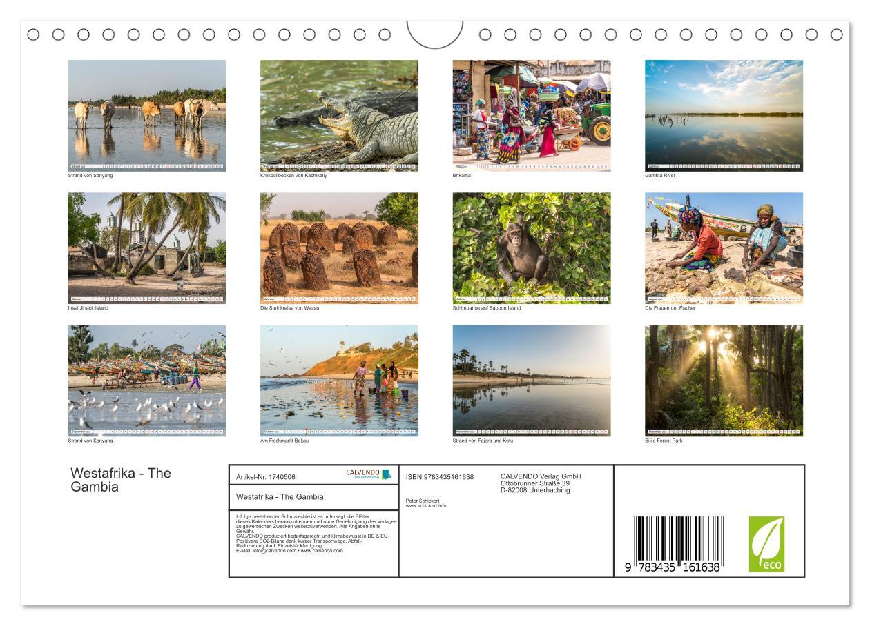 Bild: 9783435161638 | Westafrika - The Gambia (Wandkalender 2025 DIN A4 quer), CALVENDO...