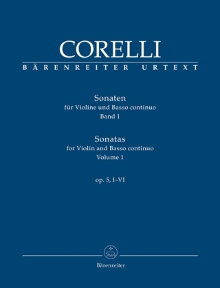 Cover: 9790006535118 | Sonaten für Violine und Basso continuo Opus V. Bd.1 | Sonaten 1-6