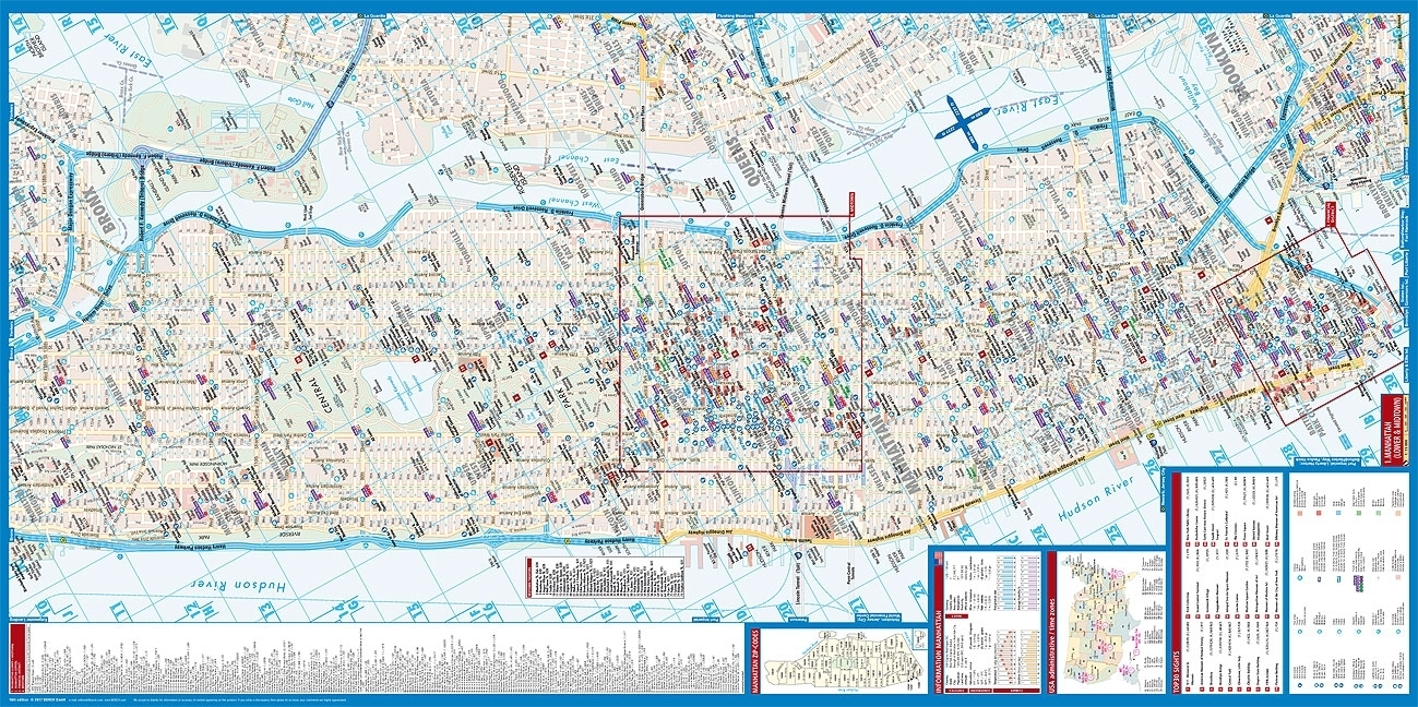 Bild: 9783866093089 | Borch Map Manhattan | (Land-)Karte | Mehrfarbendruck. Gefalzt | Borch