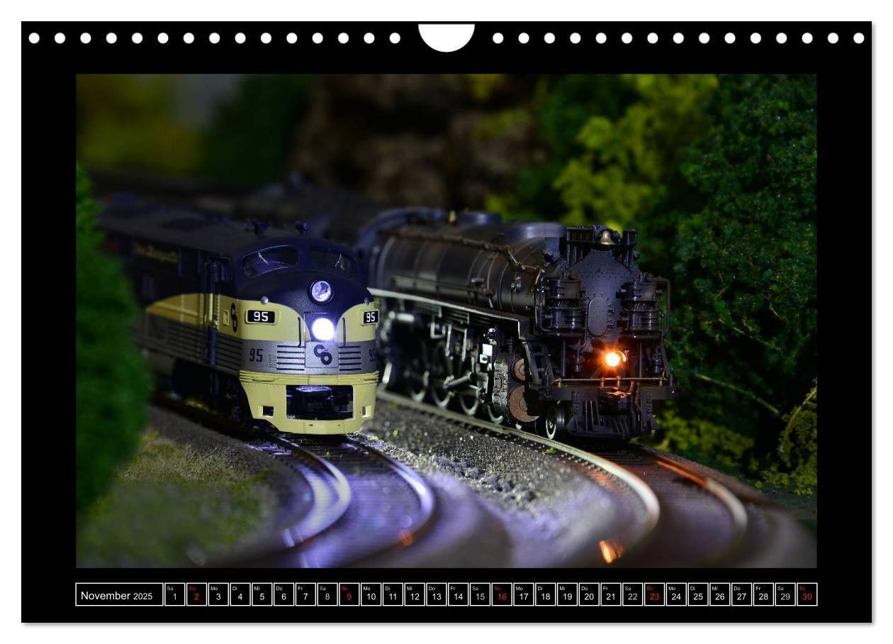 Bild: 9783435760602 | Amerikanische Modelleisenbahnen (Wandkalender 2025 DIN A4 quer),...