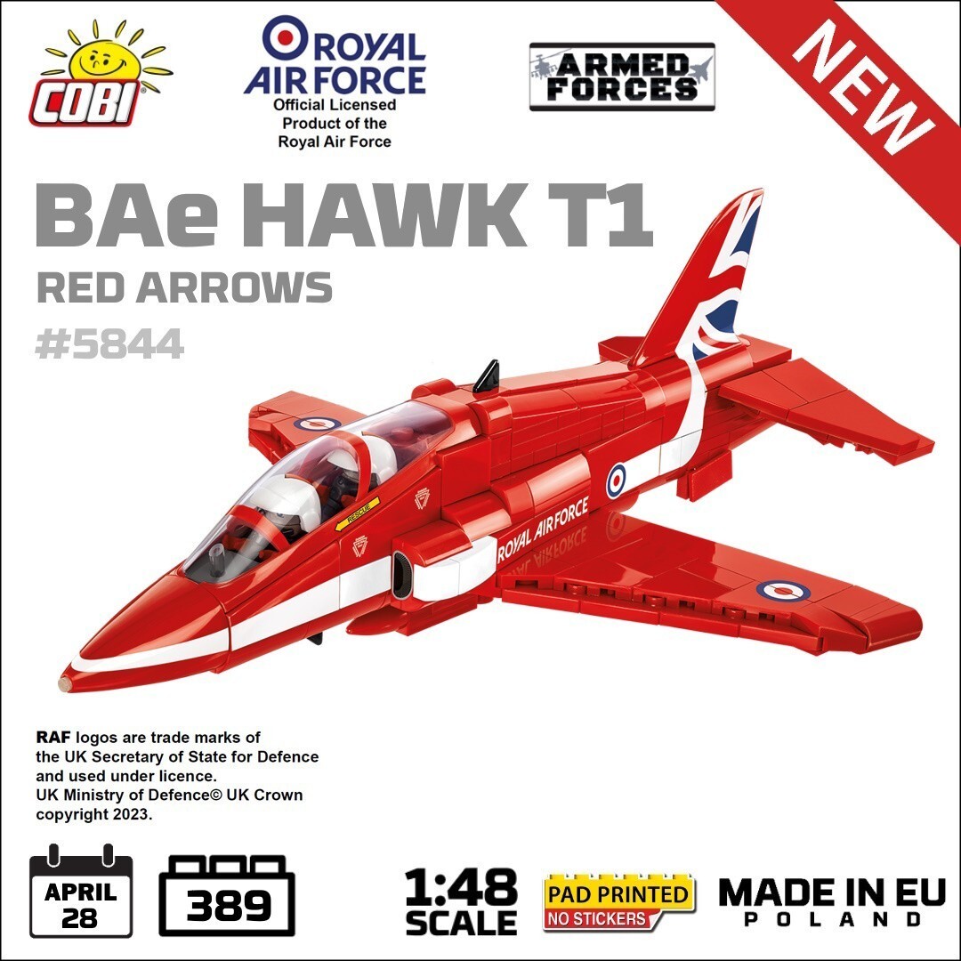 Cover: 5902251058449 | COBI Armed Forces 5844 - BAe Hawk T1 Red Arrows, 389...