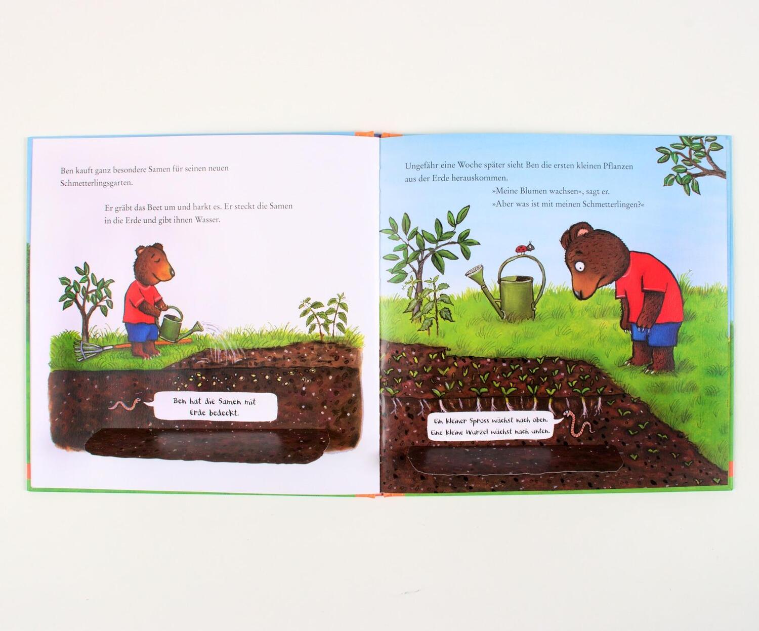 Bild: 9783407758880 | Ben pflanzt einen Schmetterlingsgarten | Axel Scheffler | Buch | 16 S.