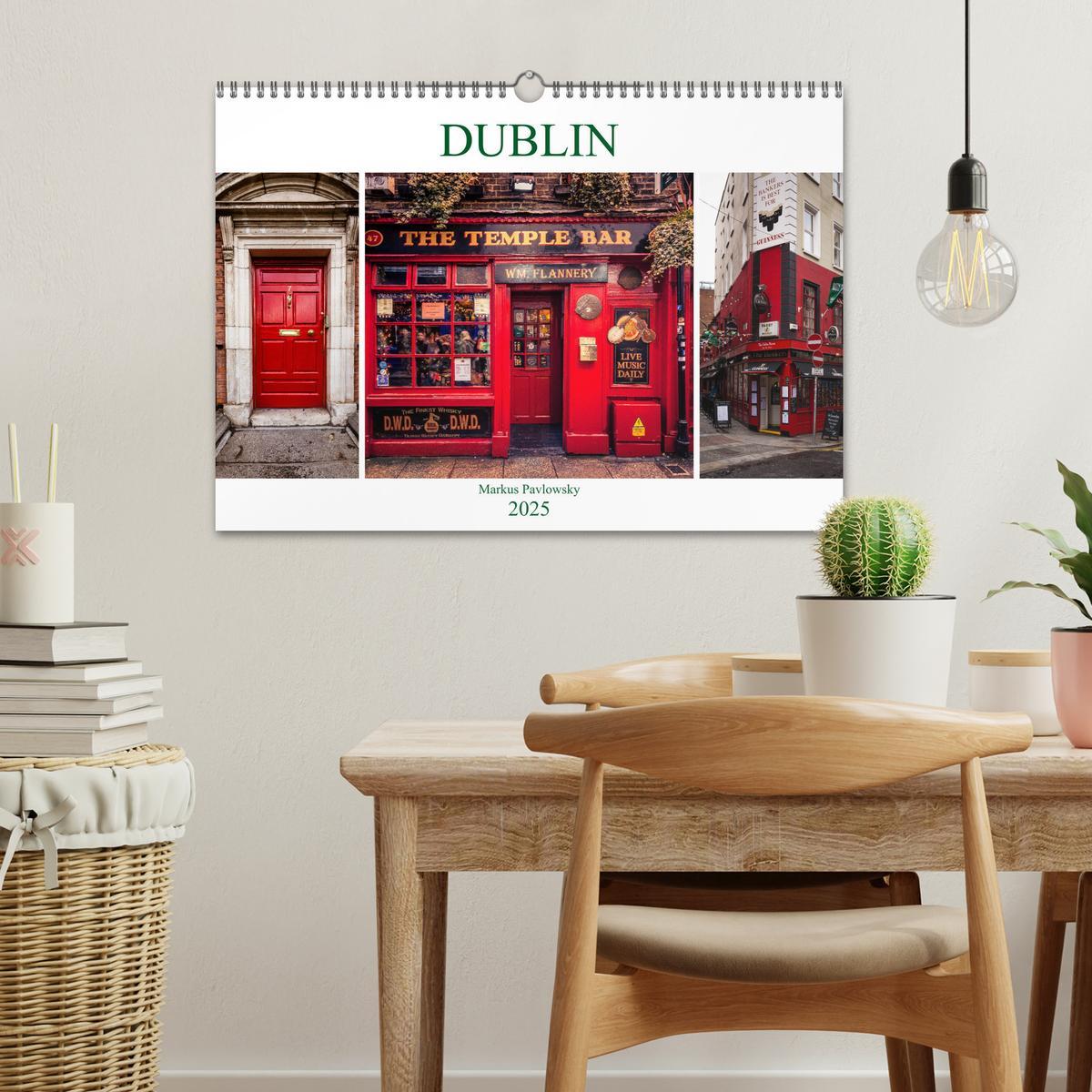 Bild: 9783435407156 | Dublin (Wandkalender 2025 DIN A3 quer), CALVENDO Monatskalender | 2025