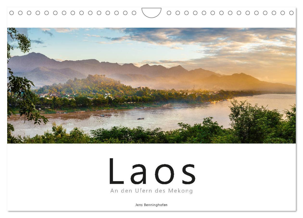 Cover: 9783435337163 | Laos - An den Ufern des Mekong (Wandkalender 2025 DIN A4 quer),...